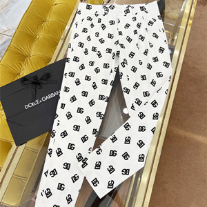 dolce & gabbana pants with dg monogram print