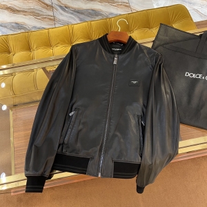 dolce & gabbana leather jacket