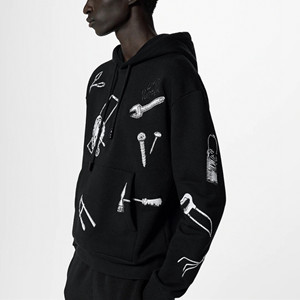 lv louis vuitton multi-tools embrodered hoodie
