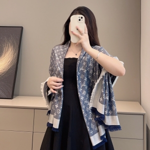 9A+ quality louis vuitton monogram denim shawl