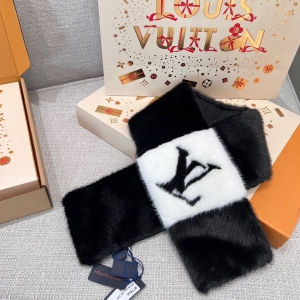 9A+ quality lv louis vuitton gogram fur scarf 105cm x 14cm