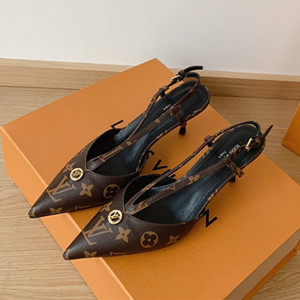 lv louis vuitton 4cm/7cm stellar slingback pump shoes