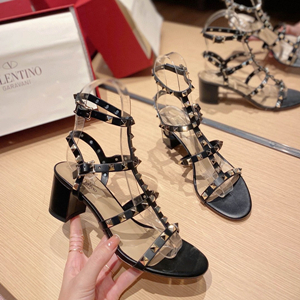 valentino 6.5cm rockstud caged sandal shoes