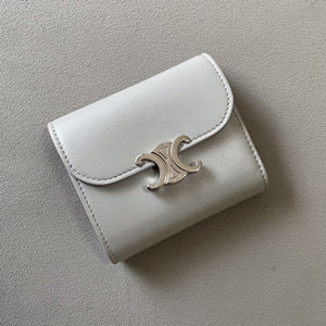 celine small wallet triomphe in shiny smooth lambskin #013