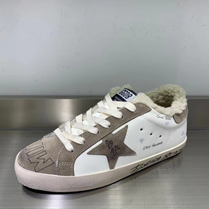 ggdb golden goose women's super-star sneakers with shearling lining