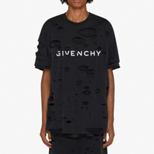 givenchy archetype oversized t-shirt with destroyed effect