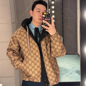 gucci reversible gg canvas jacket