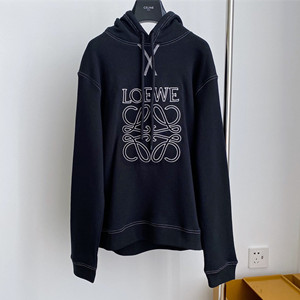 loewe anagram tonal hoodie in cotton
