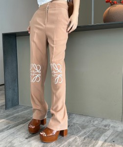 loewe trousers in cotton and silk
