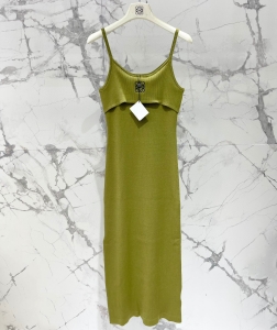 loewe anagram strappy dress in cotton