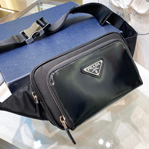 9A+ quality prada re-nylon and leather belt bag #2vl977