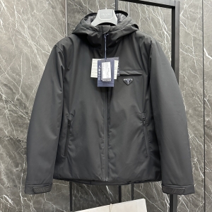 prada re-nylon short down jacket