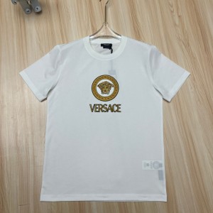 versace embroidered medusa logo t-shirt