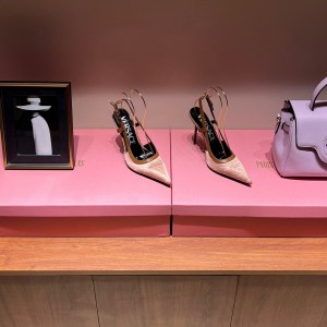 versace allover sling-back pumps shoes