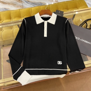 dolce gabbana long-sleeved polo-shirt