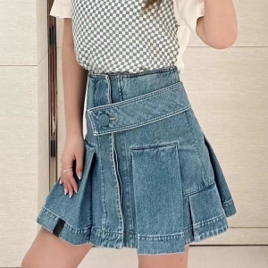 9A+ quality lv louis vuitton denim skirt