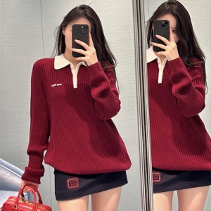 9A+ quality miumiu polo sweater