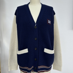 9A++ quality miumiu wool and cashmere cardigan