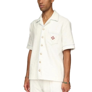 casablanca monogram towelling shirt