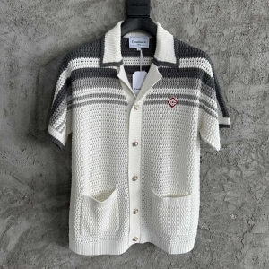 casablanca crochet tennis shirt