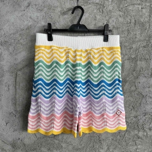 casablanca gradient wave knit shorts