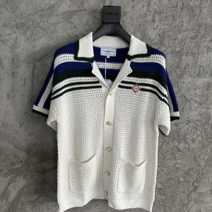 casablanca crochet tennis shirt