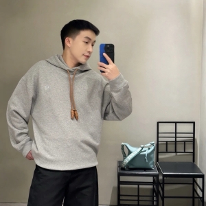 loewe relaxed fit hoodie in cotton