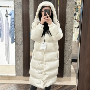 moncler women's cavettaz long down jacket