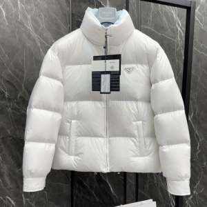 prada women's re-nylon short down jacket